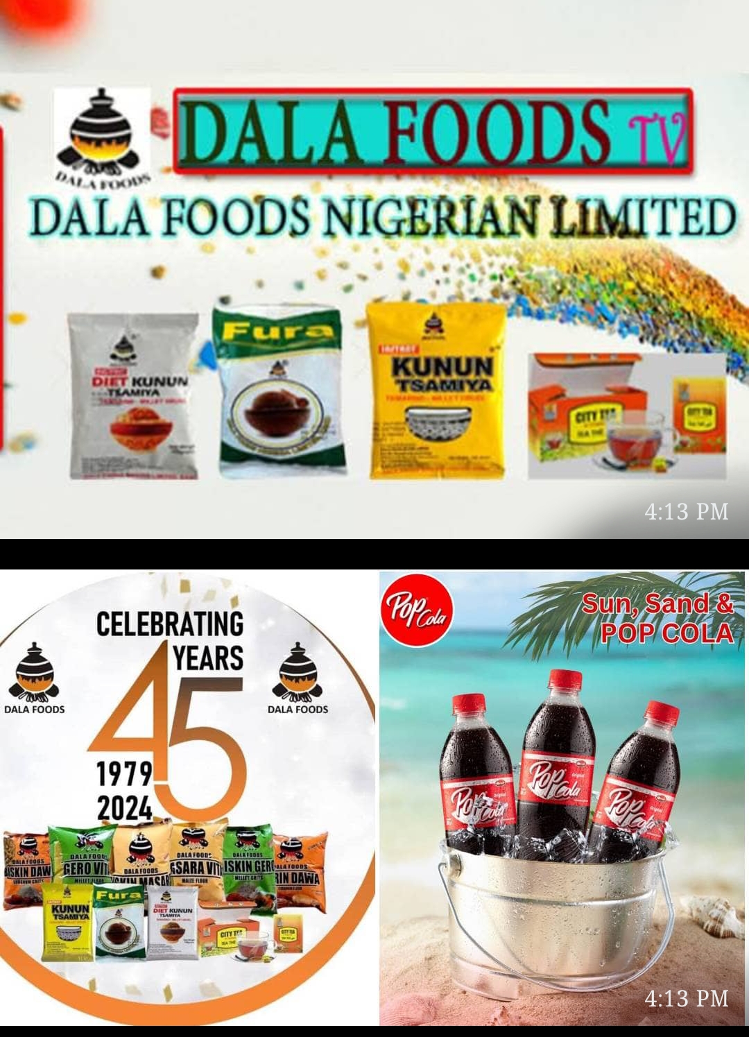 Kano Online Media Chapel ta yabawa kamfanin Dala Food Nig da Kamfanin POP Cola